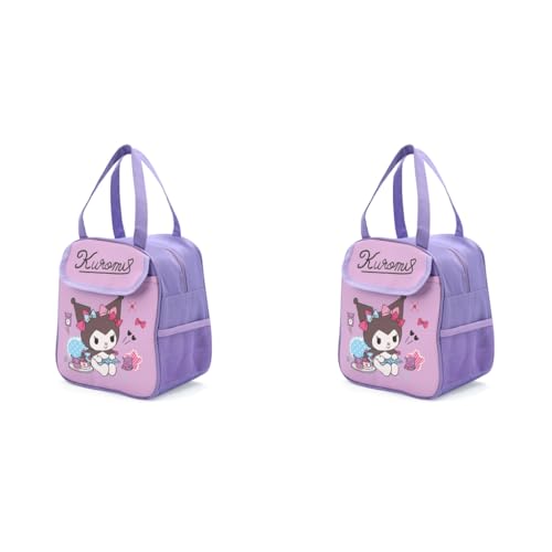 HASTHIP® Kuromi Lunch Box Bag Handbag 2PCS HASTHIP® Kuromi Lunch Box Bag Handbag 2PCS